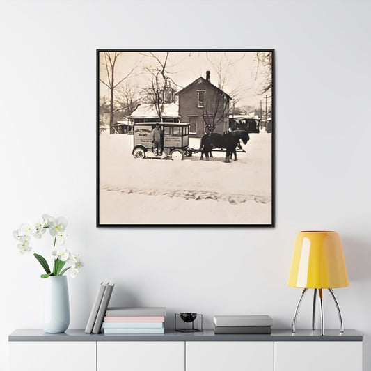 Milk Man Gallery Canvas Wraps Square Frame 36″ x 36″ Premium Gallery Wraps (1.25″) Black