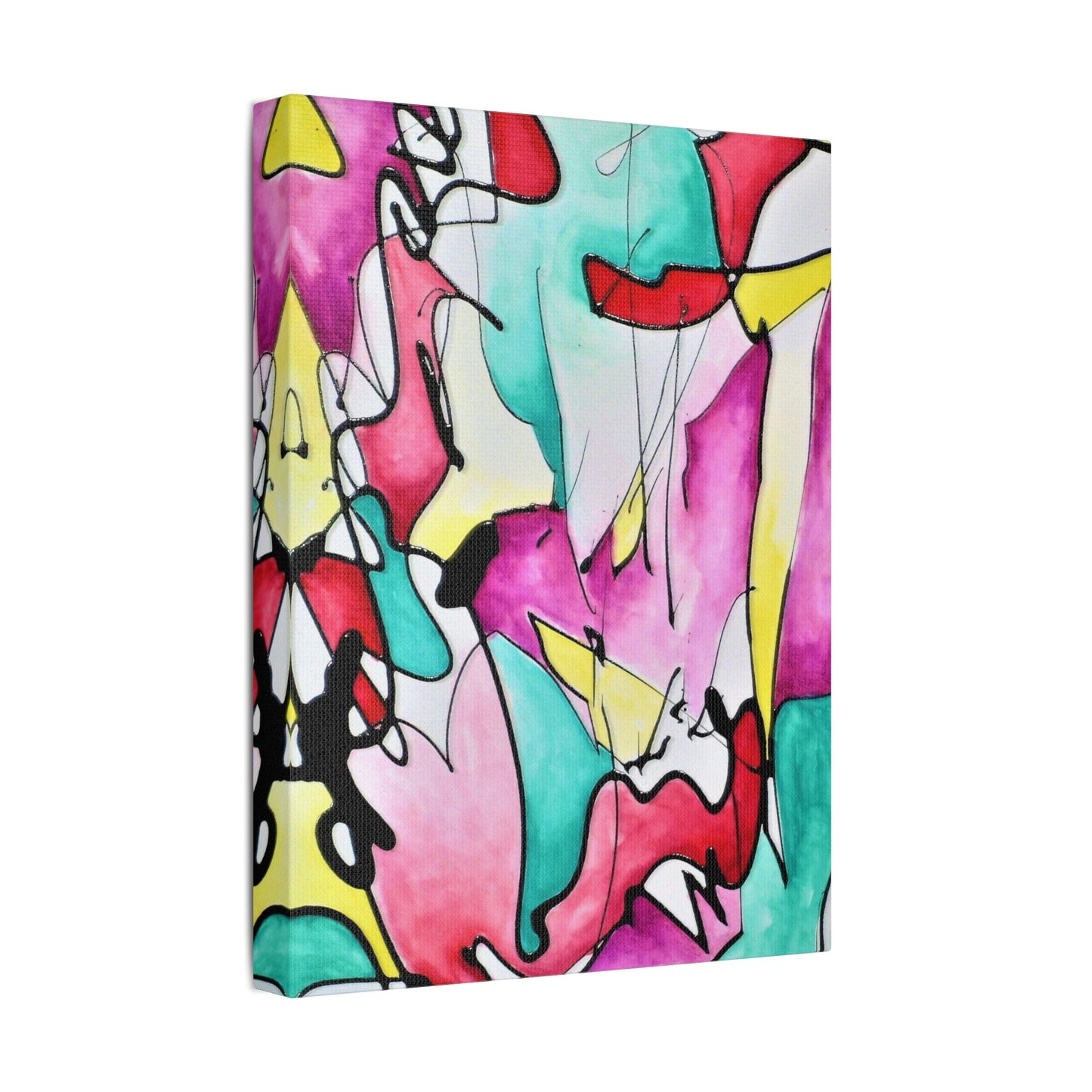 Glass Satin Canvas Stretched