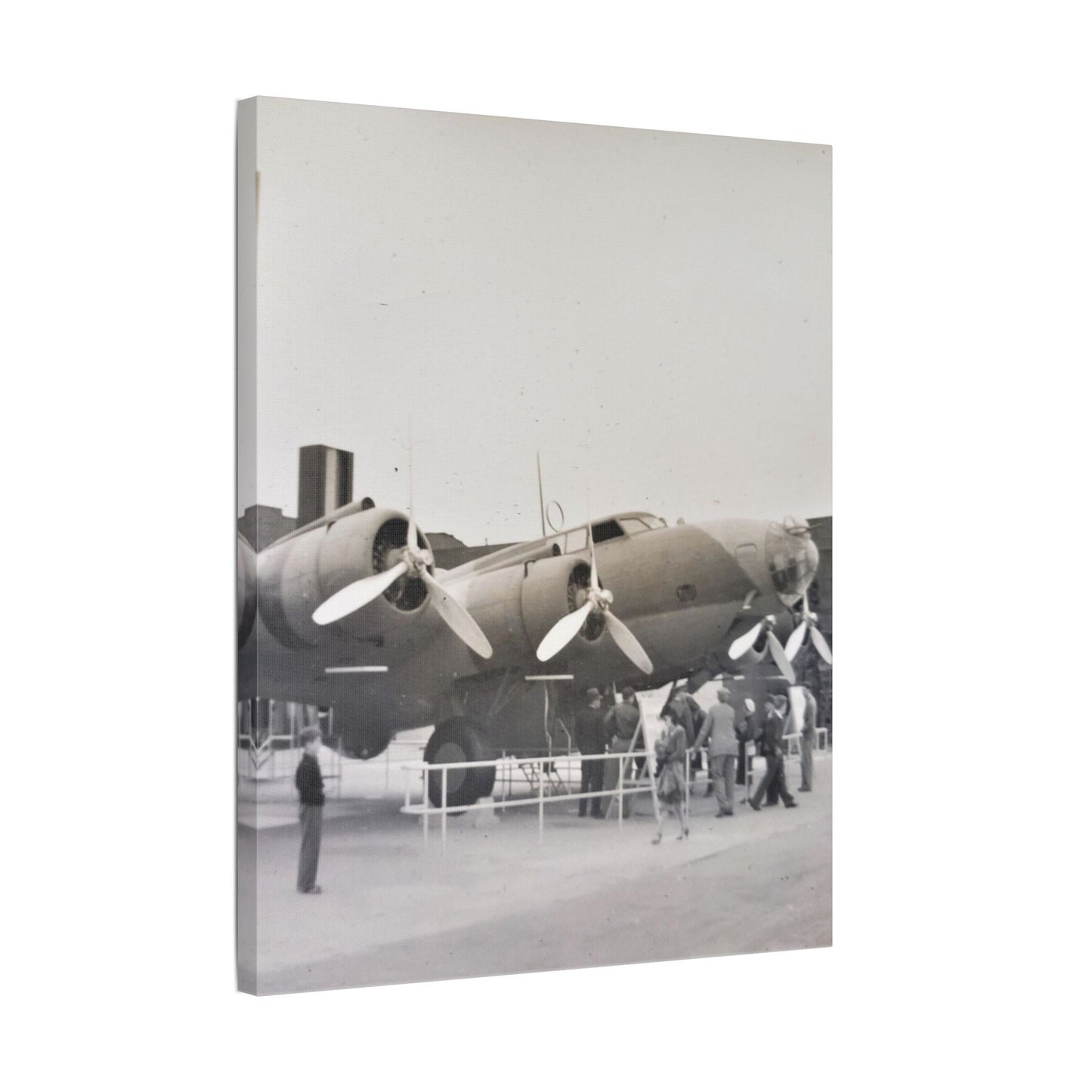 Boeing B-17 Bomber Satin Canvas Stretched