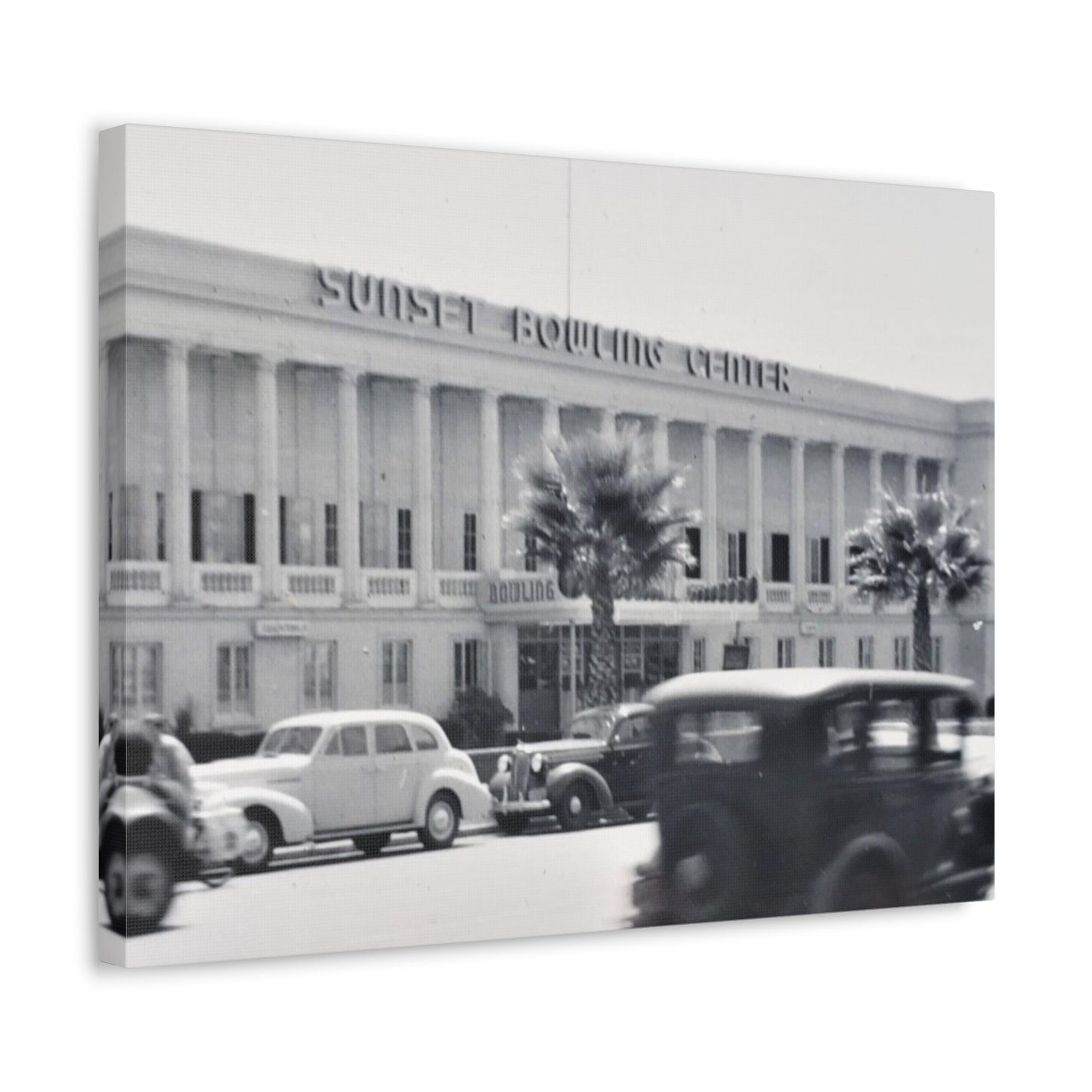 Sunset Bowling Center Largest in U.S 1939 Stretched Canvas