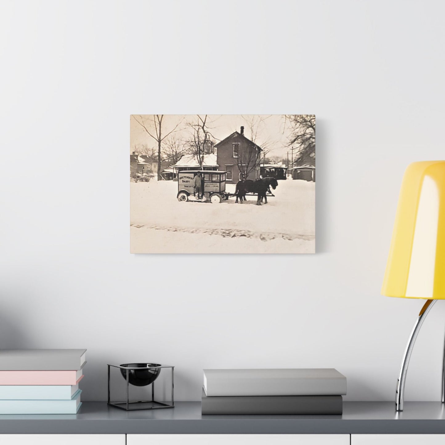 Milk Man Satin Canvas Stretched