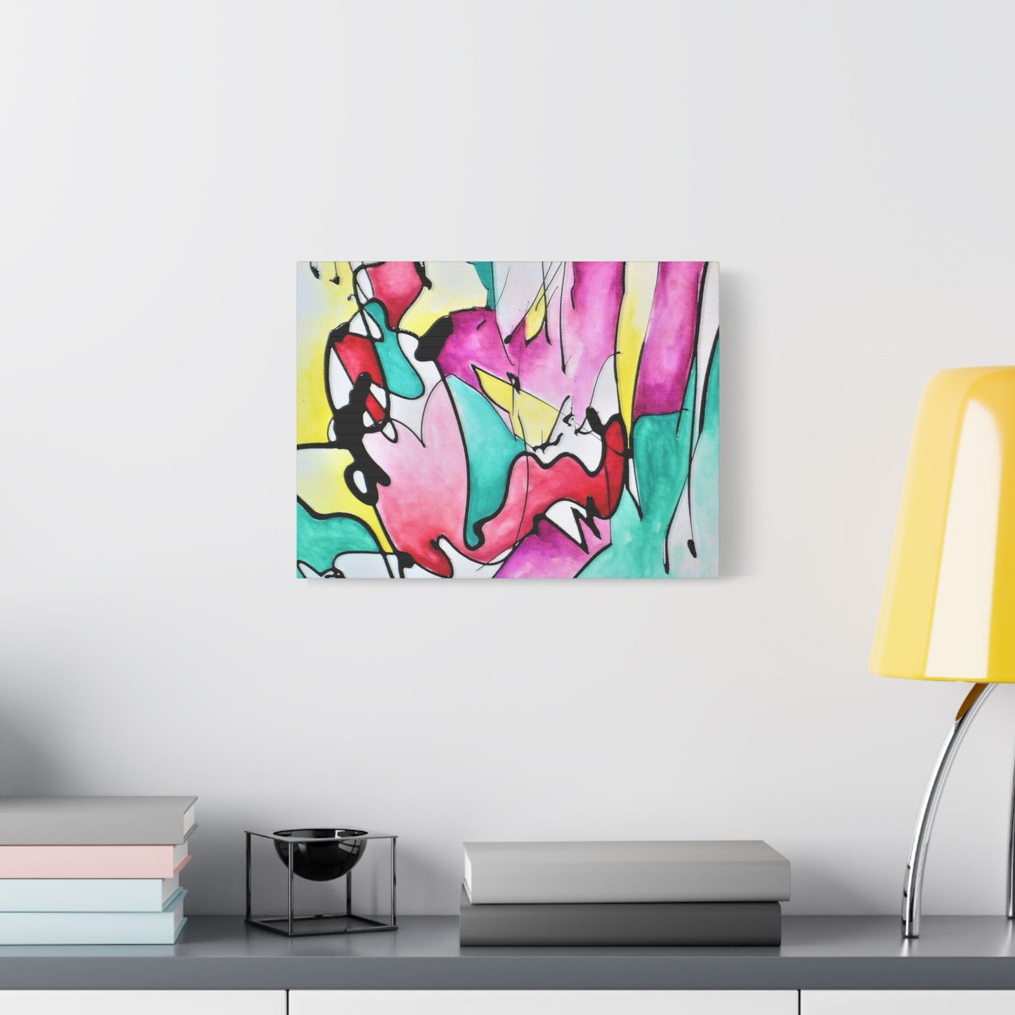 Glass Satin Canvas Stretched