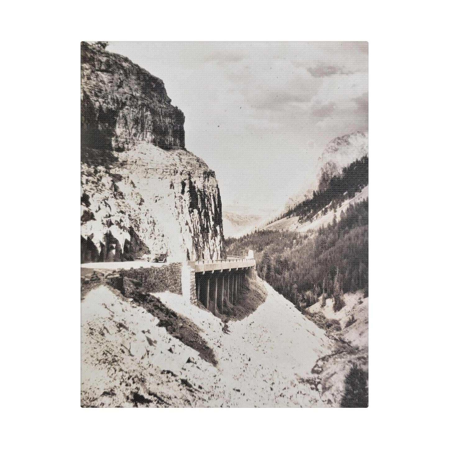 Golden Gate Canyon Colorado Satin Canvas Stretched