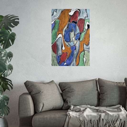 Blue Girl Fine Art Posters 24" x 36" (Vertical) Matte