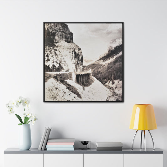 Golden Gate Canyon Colorado Gallery Canvas Wraps Square Frame 36″ x 36″ Premium Gallery Wraps (1.25″) Black