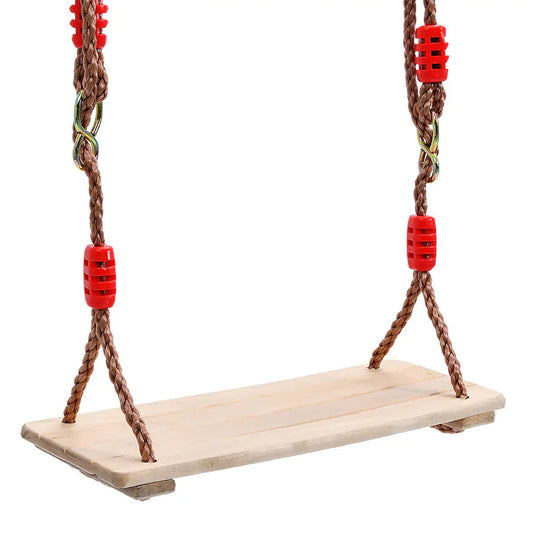 Wooden Swing and Rattan Hanging Chair - - swing