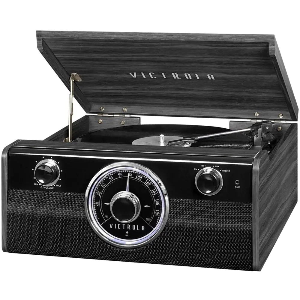 Victrola 3-Speed Metropolitan Mid Century 4-in-1 Turntable AM/FM Radio - Kia Day Design