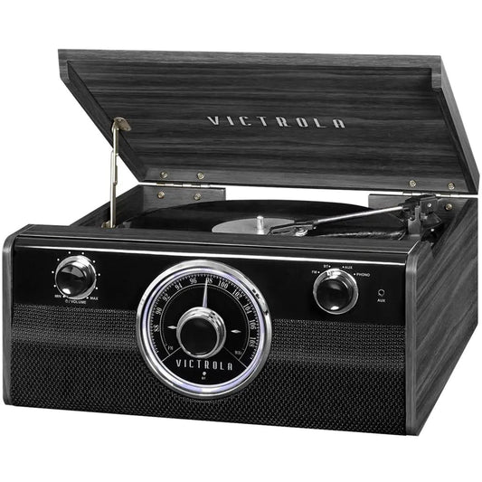 Victrola 3-Speed Metropolitan Mid Century 4-in-1 Turntable AM/FM Radio - Kia Day Design