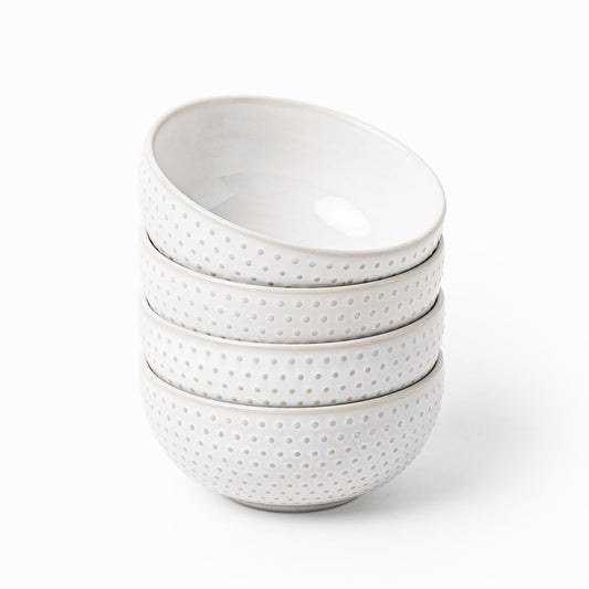 FOBENTA Household Ceramic Bowls - Microwave Safe Set of 4 - - bowl