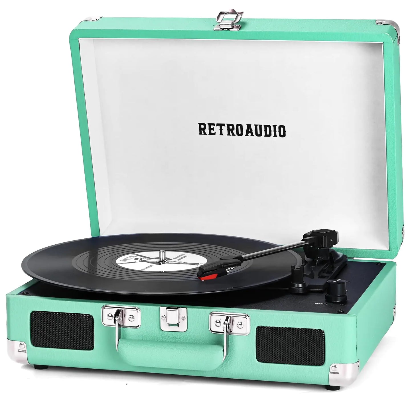 Bluetooth 3-Speed Portable Suitcase Record Player - Kia Day Design