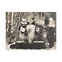 After The Black Hills 1939 Satin Canvas Stretched