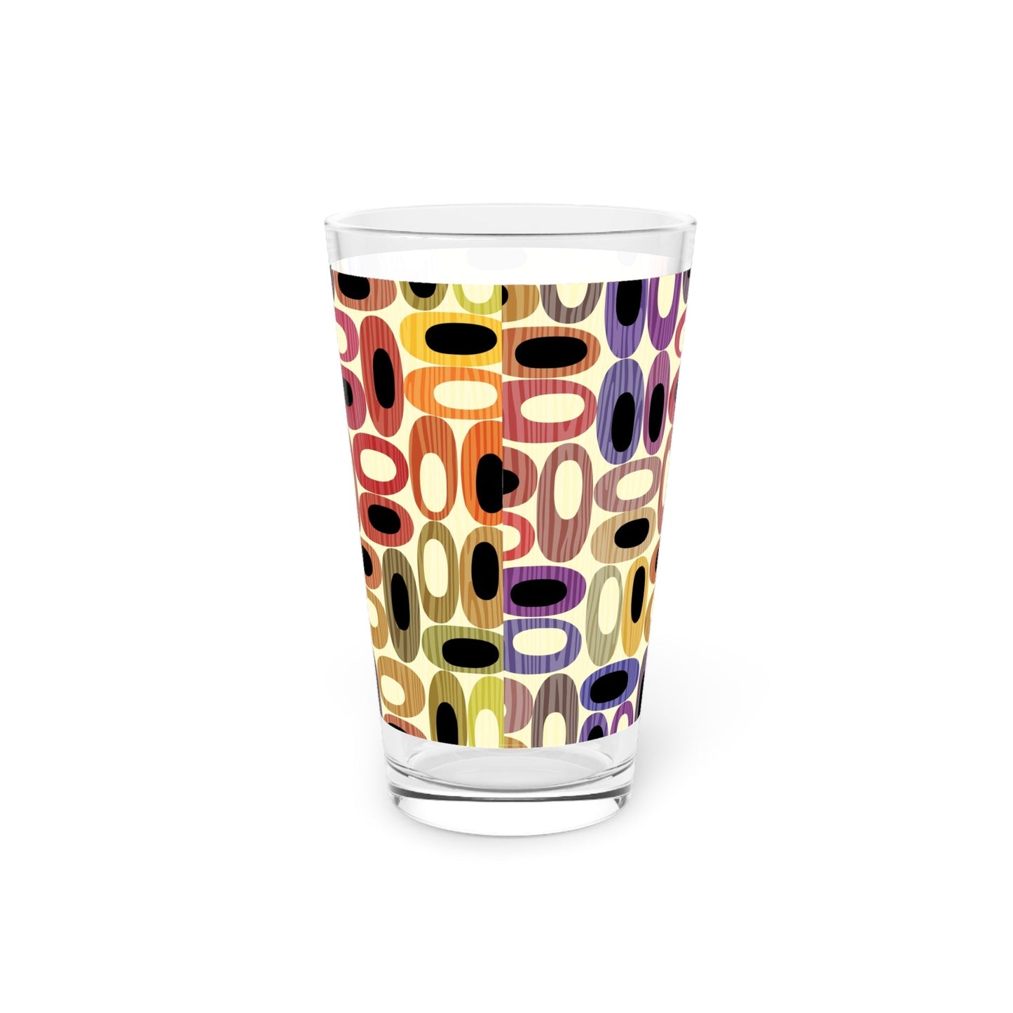 Colorful Modern Pattern Pint Glass - 16oz - Kia Day Design