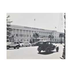 Sunset Bowling Center Largest in U.S 1939 Satin Canvas Stretched
