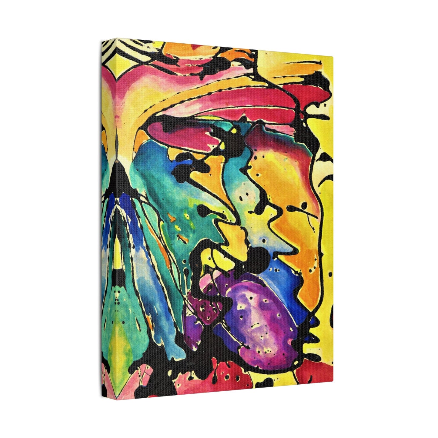 Sing Satin Canvas Stretched