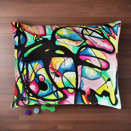 Peacock Pet Bed Printify