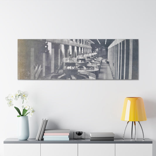 Boulder Dam Powerhouse Canvas Gallery Wraps 60″ x 20″ 1.25"