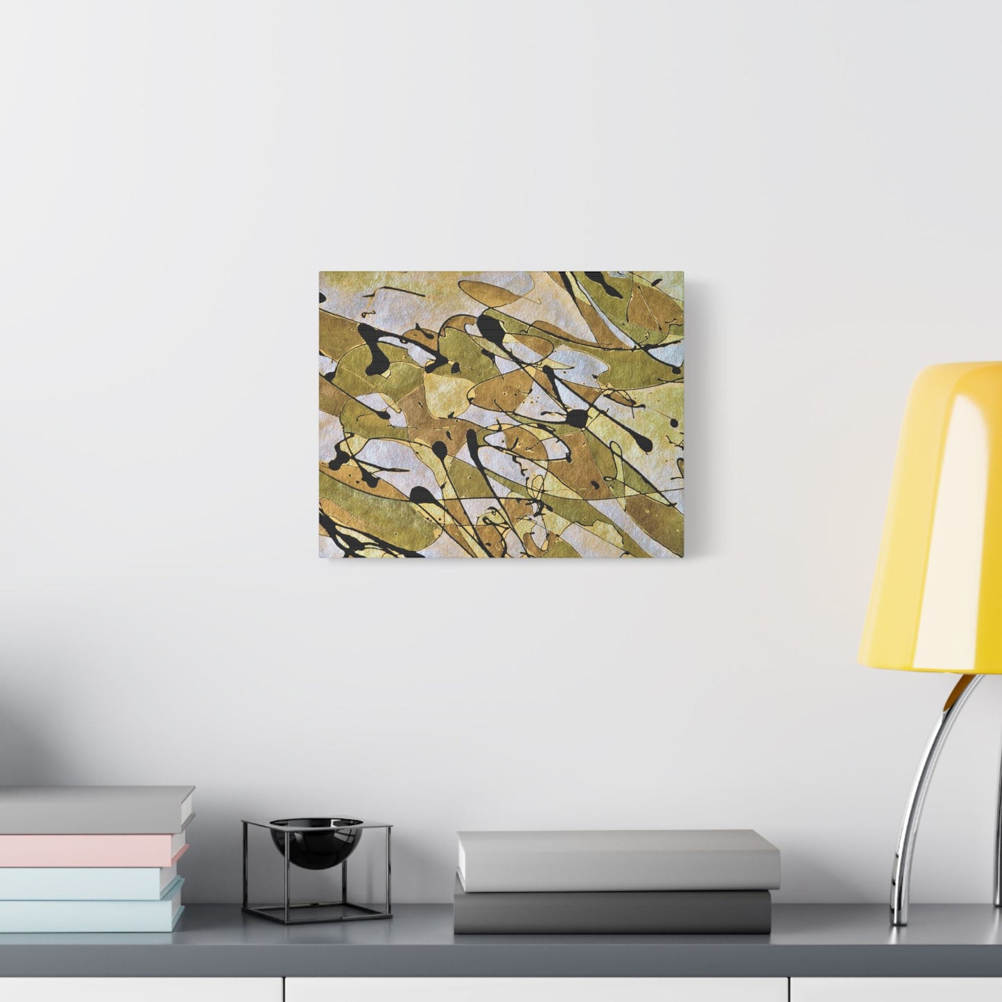 Gold Rush Satin Canvas Stretched
