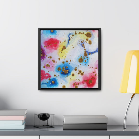 Purple Swirl Gallery Canvas Wraps Square Frame