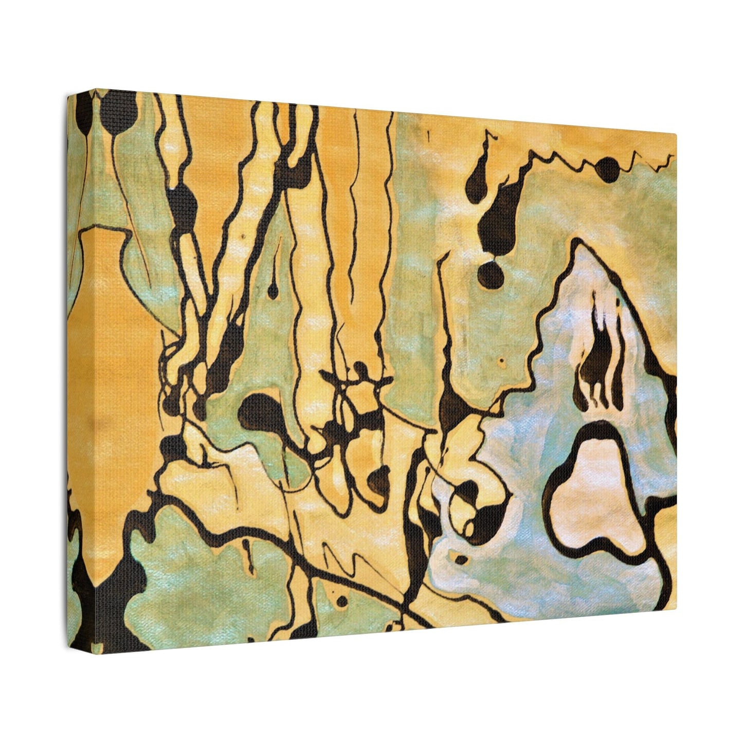Screaming Ghost Satin Canvas Stretched