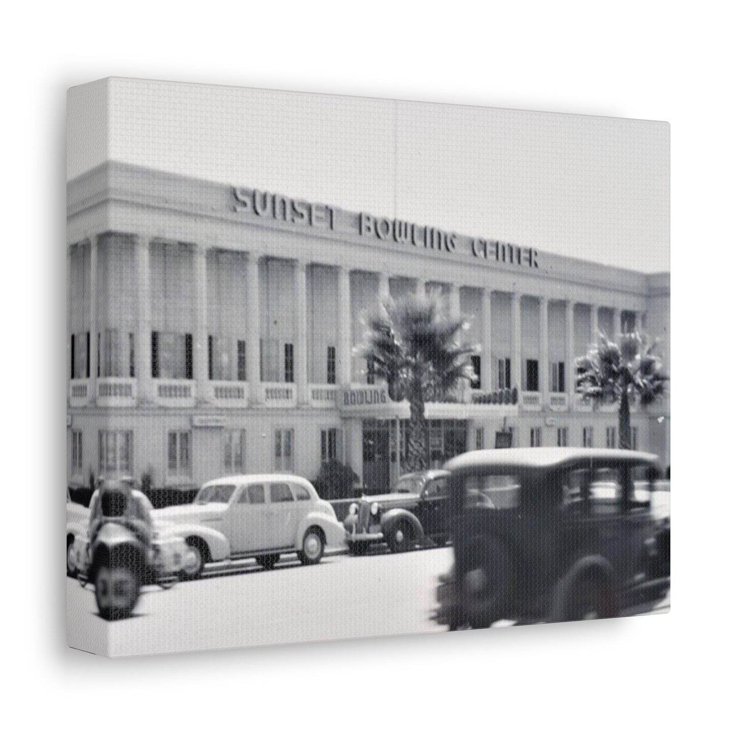Sunset Bowling Center Largest in U.S 1939 Stretched Canvas