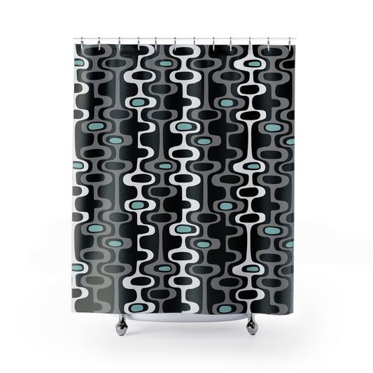 Modern Geometric Shower Curtain - - Home Decor