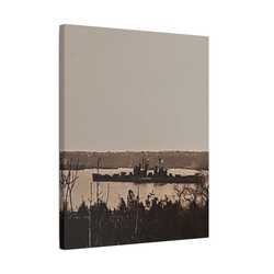 Navy Day New York October 27th 1945 Satin Canvas Stretched