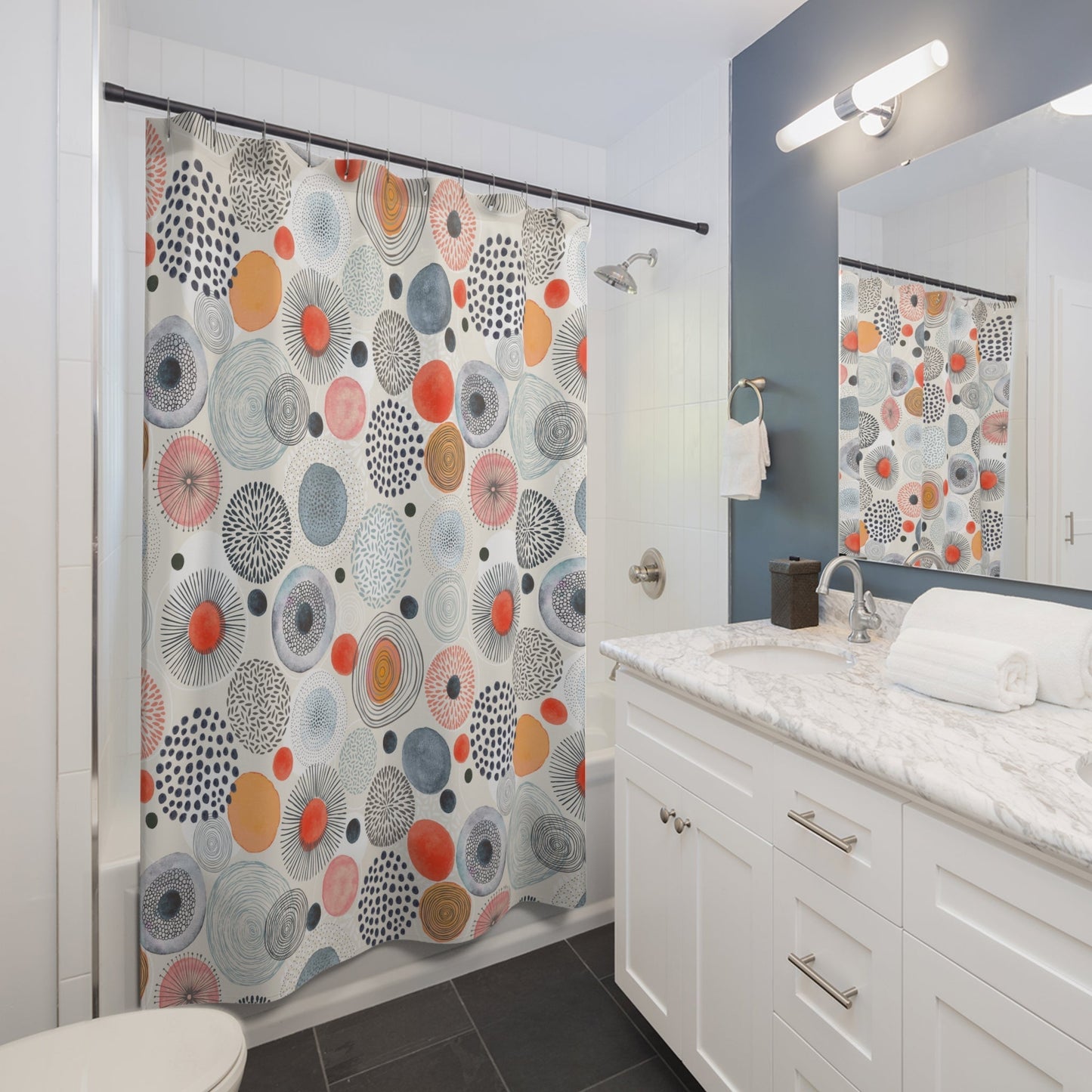Colorful Dot Shower Curtains - - Home Decor