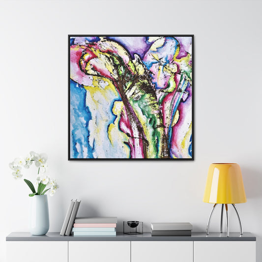 Calla Lilies Gallery Canvas Wraps, Square Frame Printify