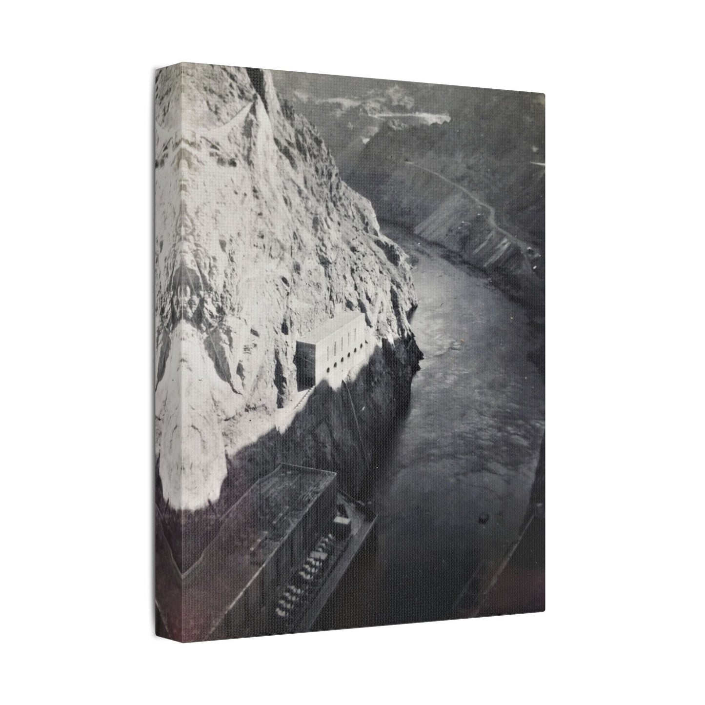 Boulder Dam Satin Canvas Stretched