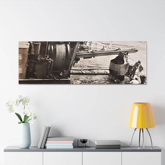 Concrete Worker Canvas Gallery Wraps 60″ x 20″ 1.25"