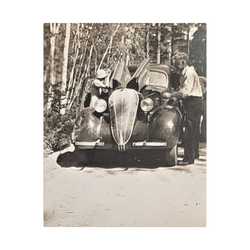 After The Black Hills 1939 Satin Canvas Stretched