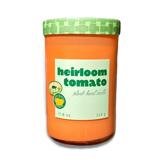 Heirloom Tomato Farmers Market Glass Candle - - Candles & Accessories