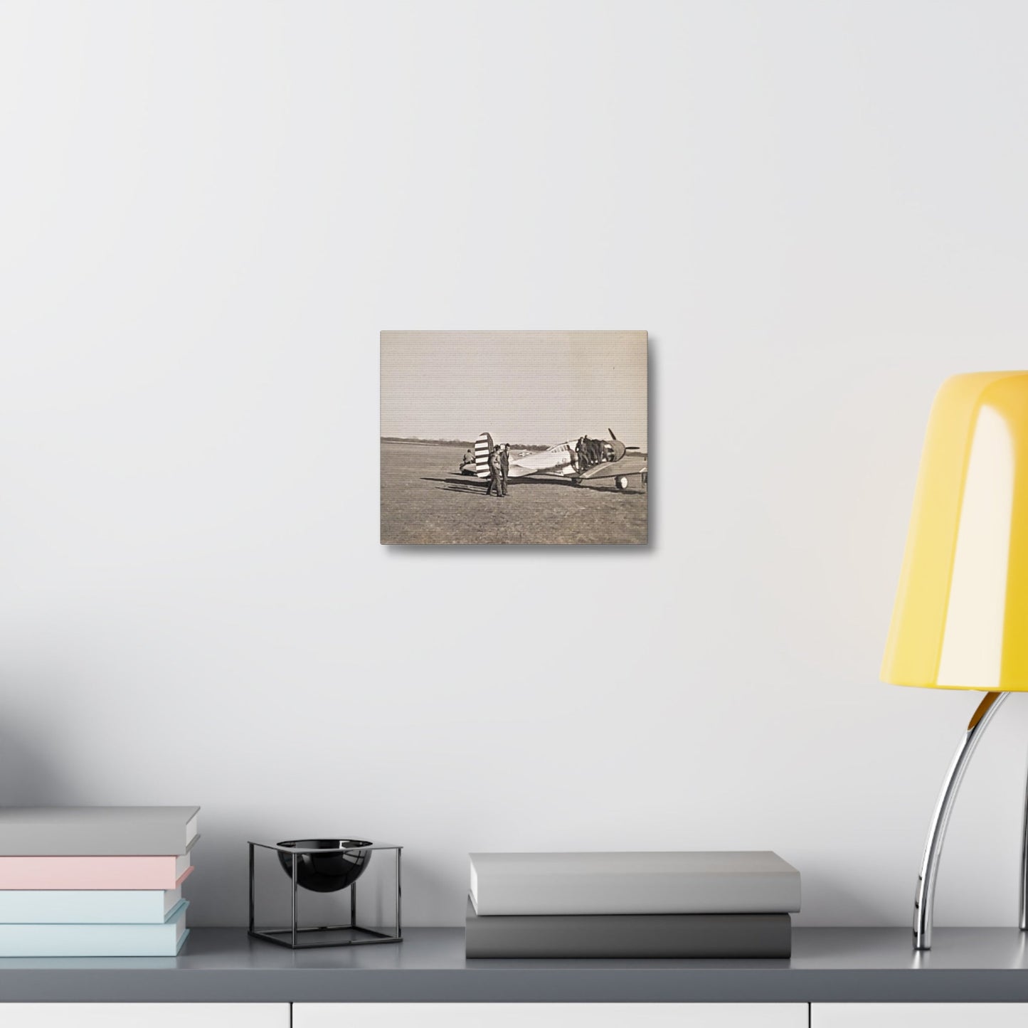 Army Pursuit Plane Ames Airport 1939 Stretched Canvas 1.5" 10″ x 8″