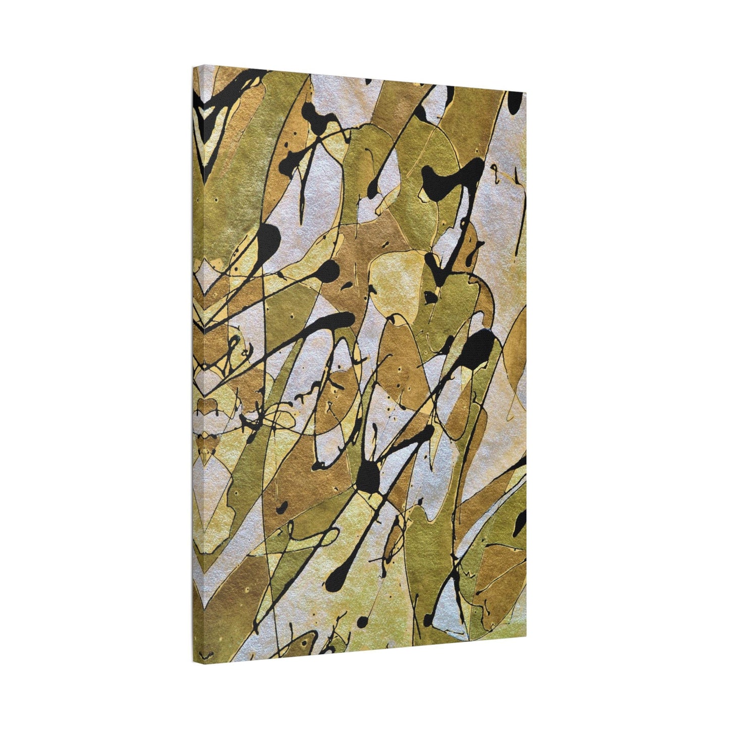Gold Rush Satin Canvas Stretched