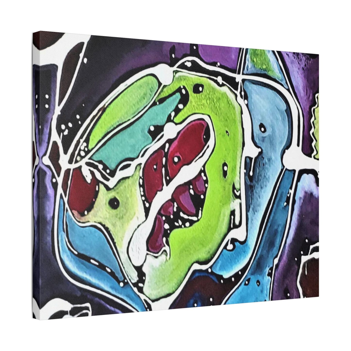 Alien Satin Canvas Stretched