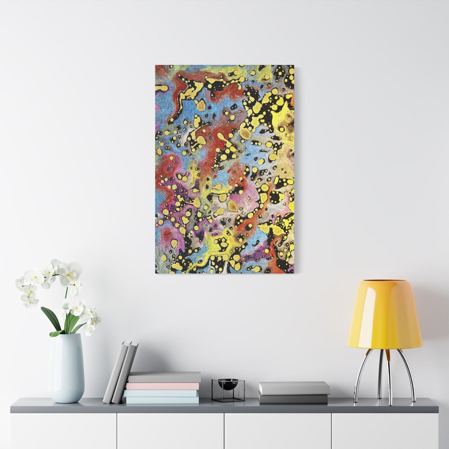 Limbo Satin Canvas Stretched
