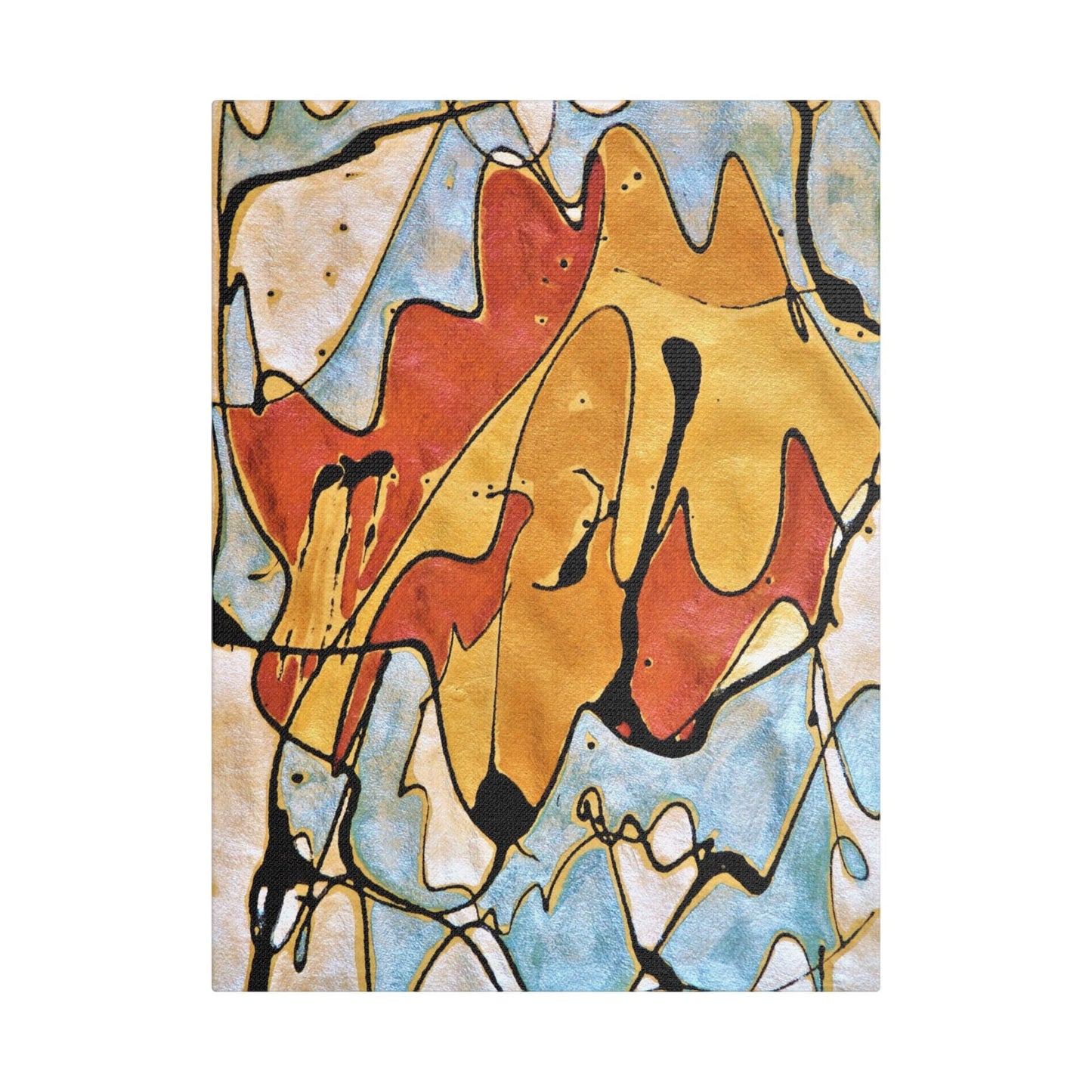Fox Satin Canvas Stretched 12″ x 16″ (Vertical) 1.5"