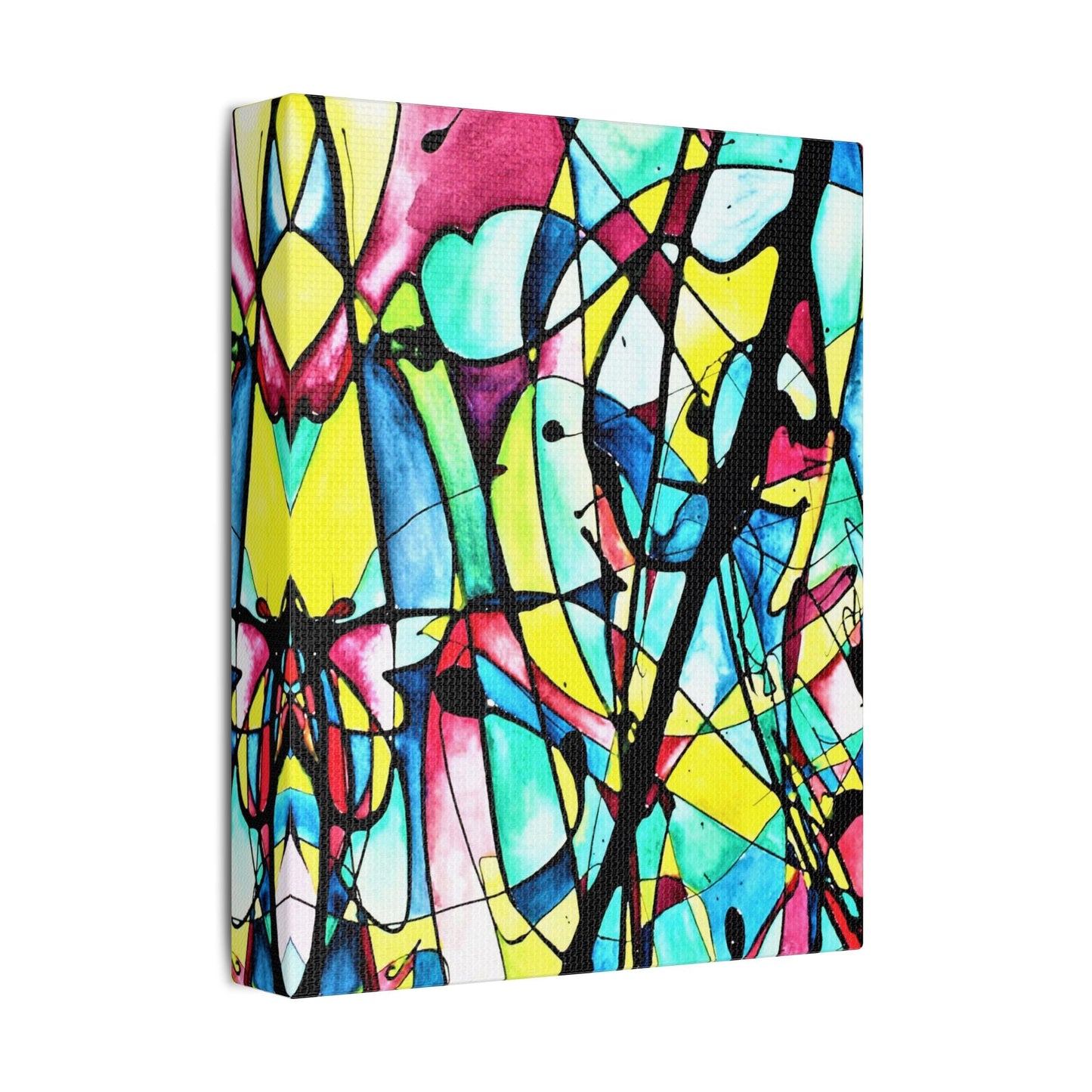 Alien Lady Satin Canvas Stretched