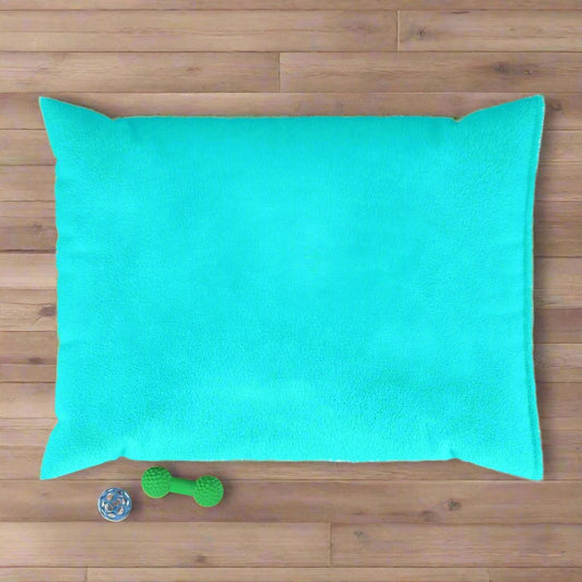 Aqua Blue Pet Bed 40" × 30"