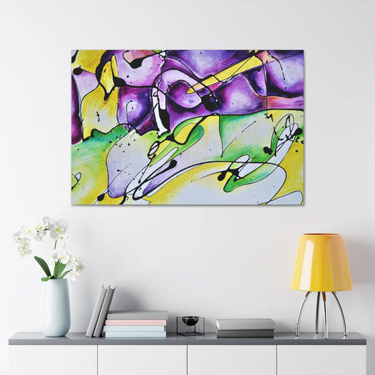Purple Mountains Canvas Gallery Wraps - 48″ x 32″ 1.25" - Canvas