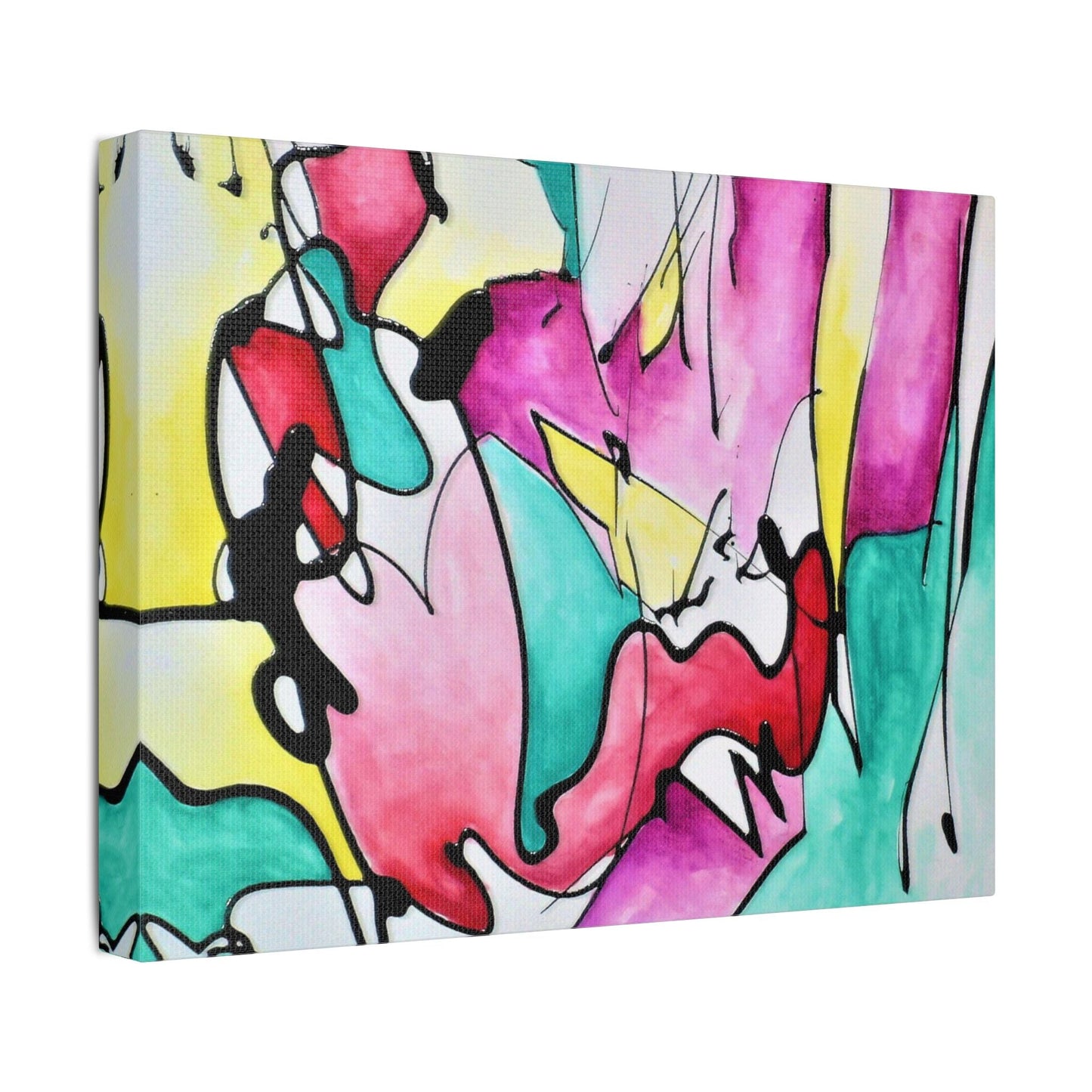 Glass Satin Canvas Stretched