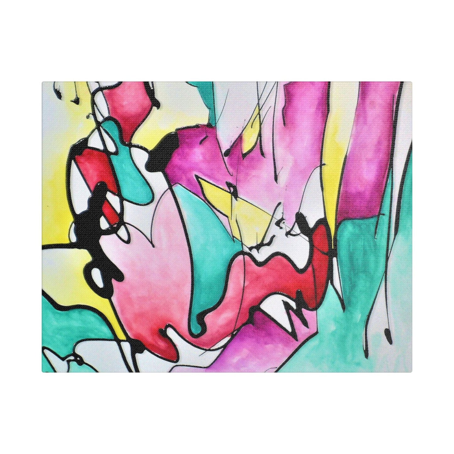 Glass Satin Canvas Stretched 14″ x 11″ (Horizontal) 1.5"