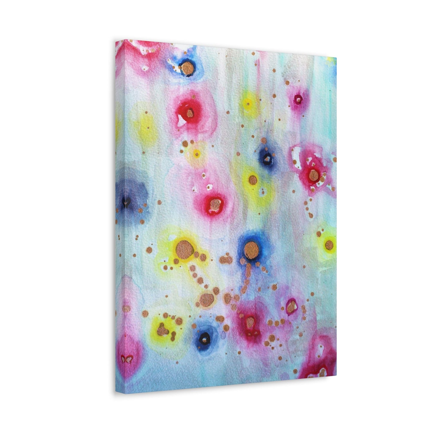 Raining Blooms Stretched Canvas Printify