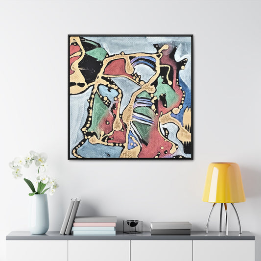 Angry Cat Gallery Canvas Wraps Square Frame 36″ x 36″ Premium Gallery Wraps (1.25″)