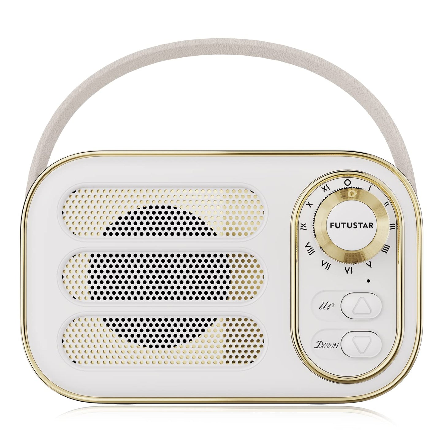 White Vintage Wireless Bluetooth Speaker - - speaker