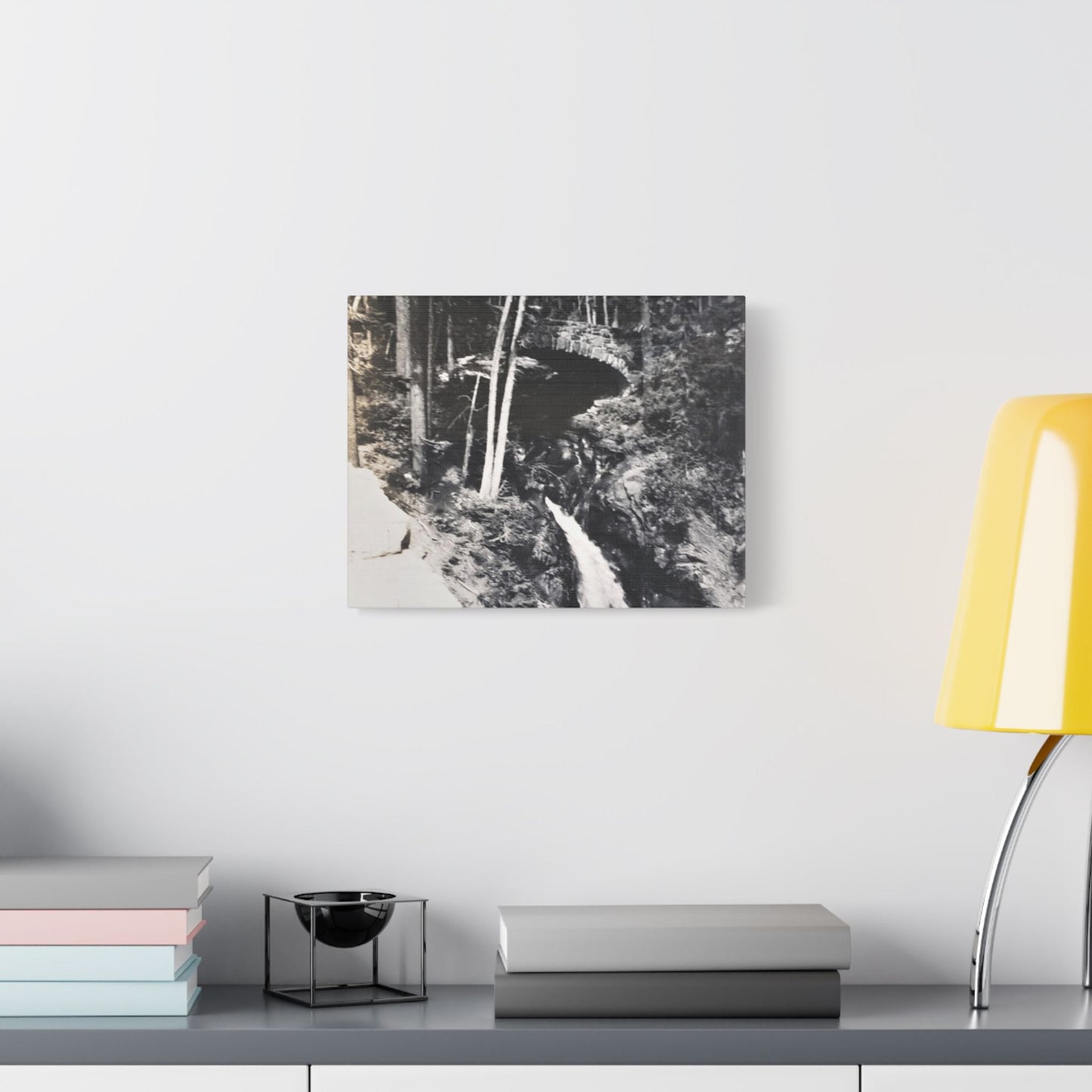 Narada Falls Yellowstone Satin Canvas Stretched