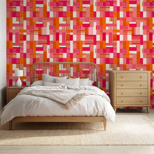 Block Party Wallpaper - LUXE Peel & Stick - Wallpaper
