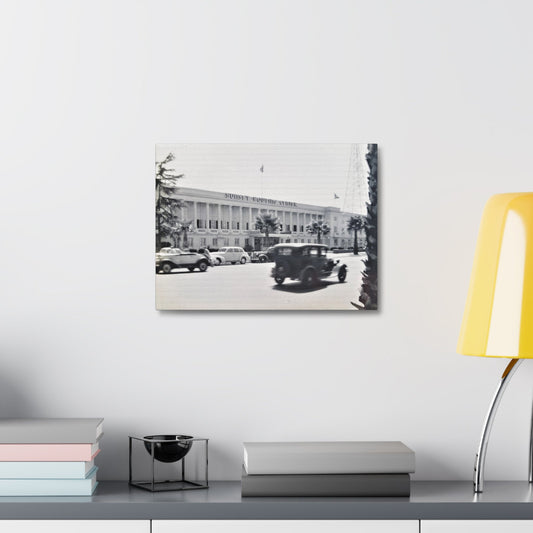 Sunset Bowling Center Largest in U.S 1939 Stretched Canvas 1.5" 16″ x 12″