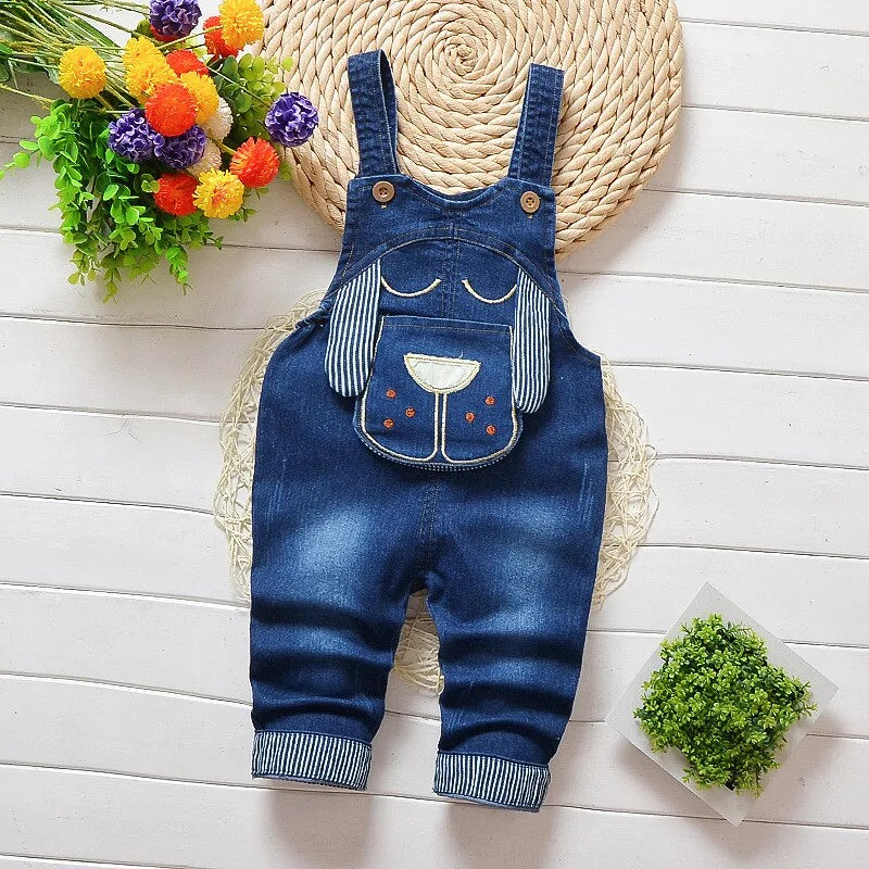 Toddler Denim Overalls - Kia Day Design