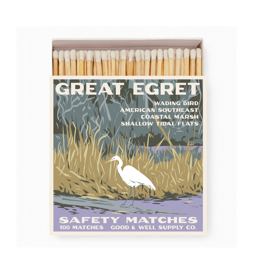 Great Egret Cabin Matches - - matches